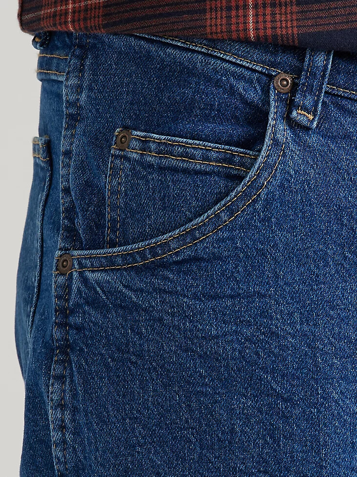 jean wrangler comfort solutions series comfort fit dark flex