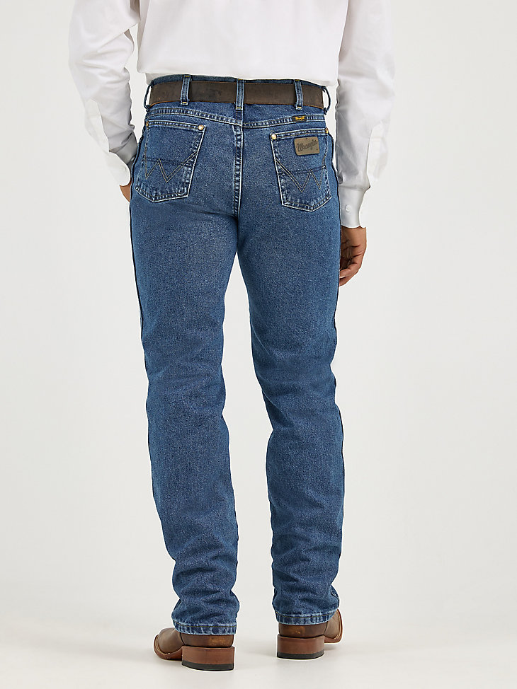 jean george strait cowboy cut coupe slim en denim épais couleur pierre