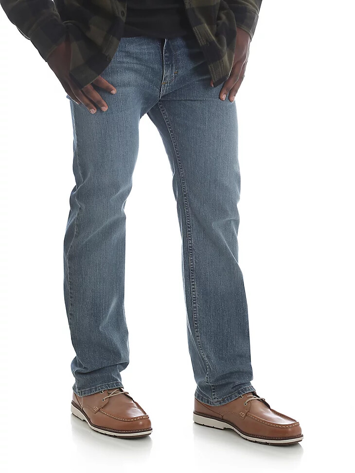 jean wrangler five star premium denim flex for comfort coupe droite couleur tombstone