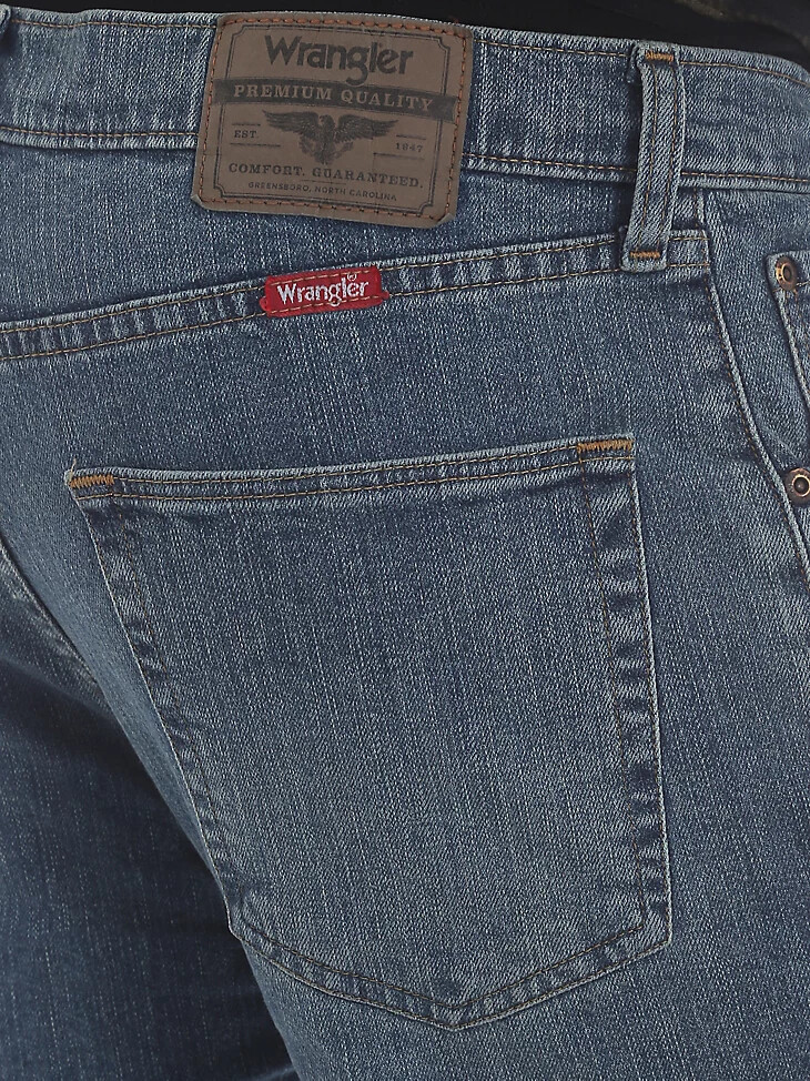 jean wrangler five star premium denim flex for comfort coupe droite couleur tombstone