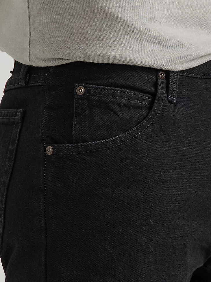 jean wrangler five star premium denim coupe régulière noir charbon