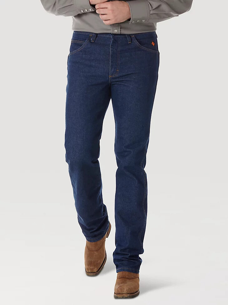 jean wrangler fr ignifugé coupe slim prélavé