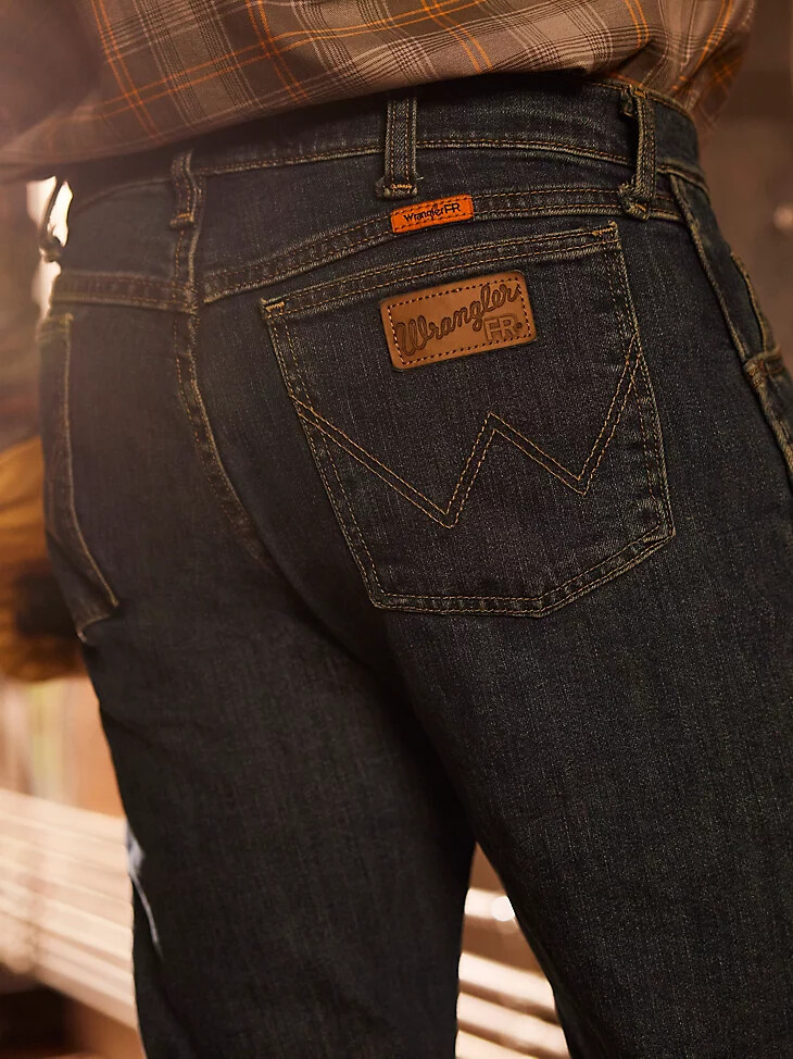 jean wrangler fr ignifugé confort avancé coupe régulière teinte foncée