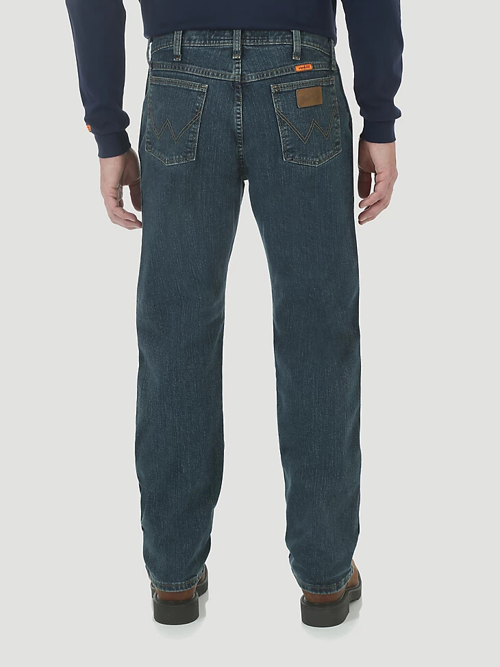 jean wrangler fr ignifugé confort avancé coupe régulière teinte foncée