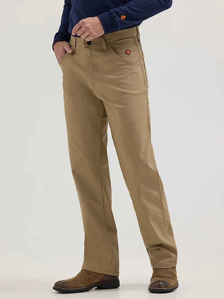 pantalon de charpentier wrangler fr riggs ignifugé kaki