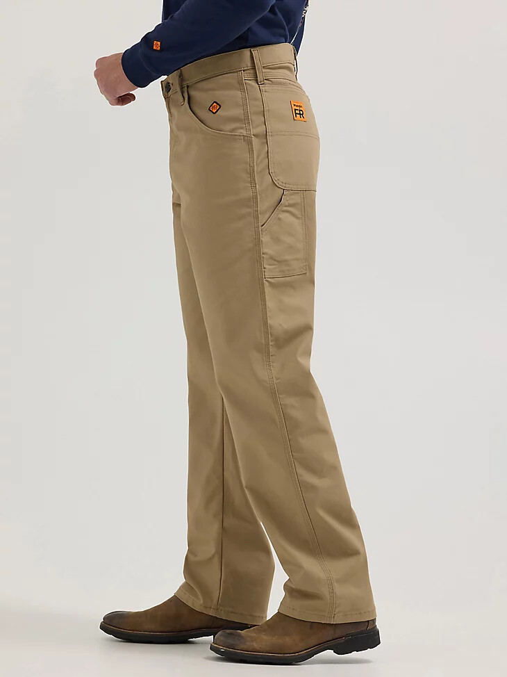 pantalon de charpentier wrangler fr riggs ignifugé kaki