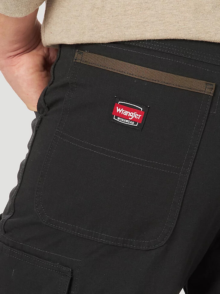 pantalon cargo wrangler workwear noir
