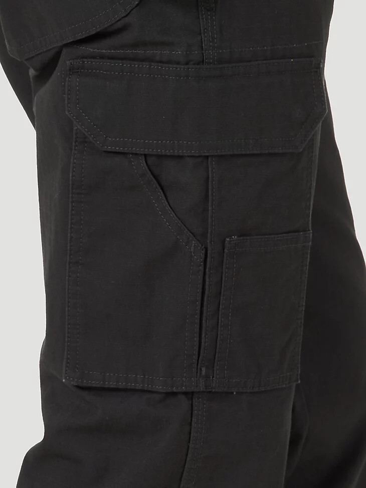 pantalon cargo wrangler workwear noir