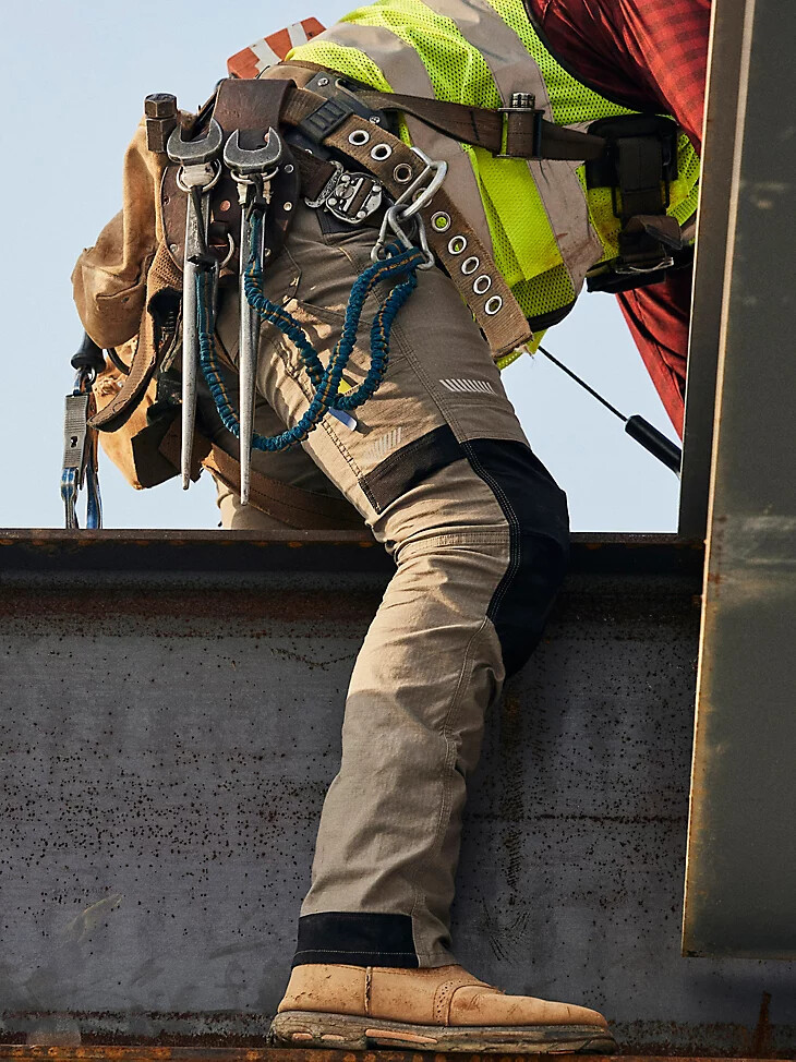 pantalon de charpentier technique wrangler riggs workwear kaki foncé