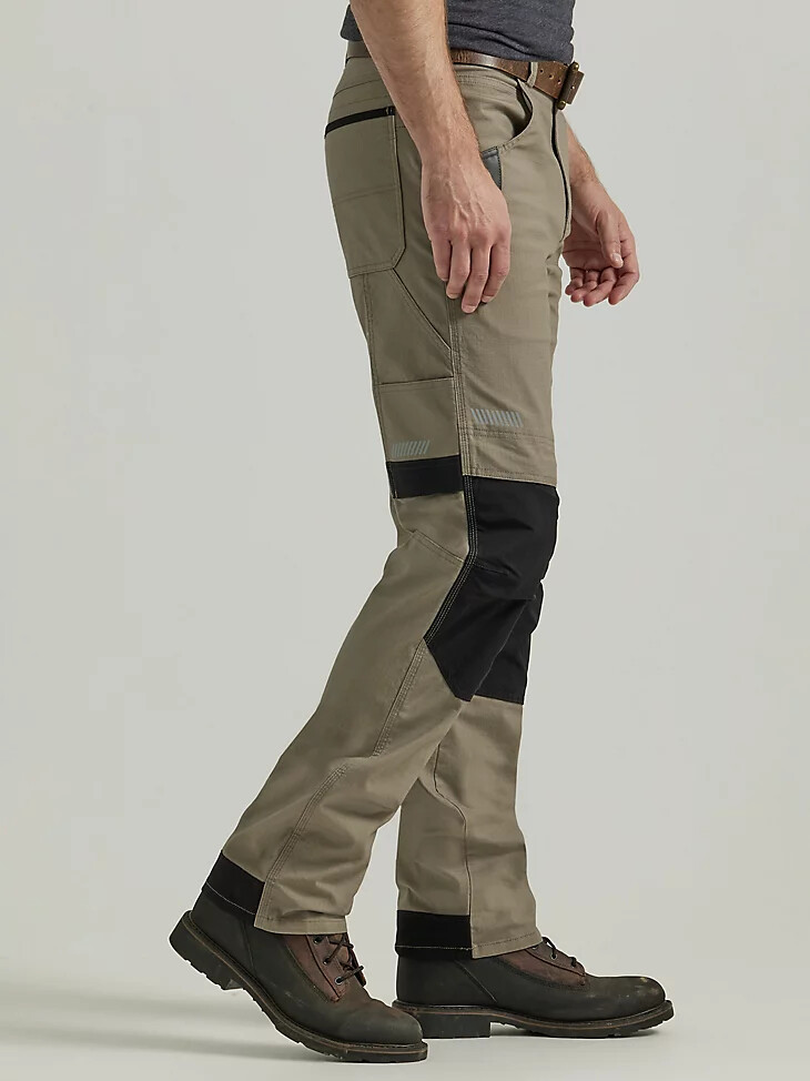 pantalon de charpentier technique wrangler riggs workwear kaki foncé