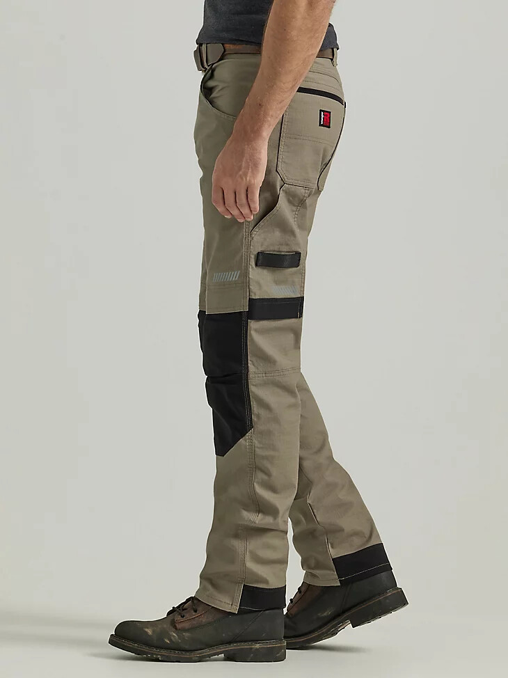 pantalon de charpentier technique wrangler riggs workwear kaki foncé