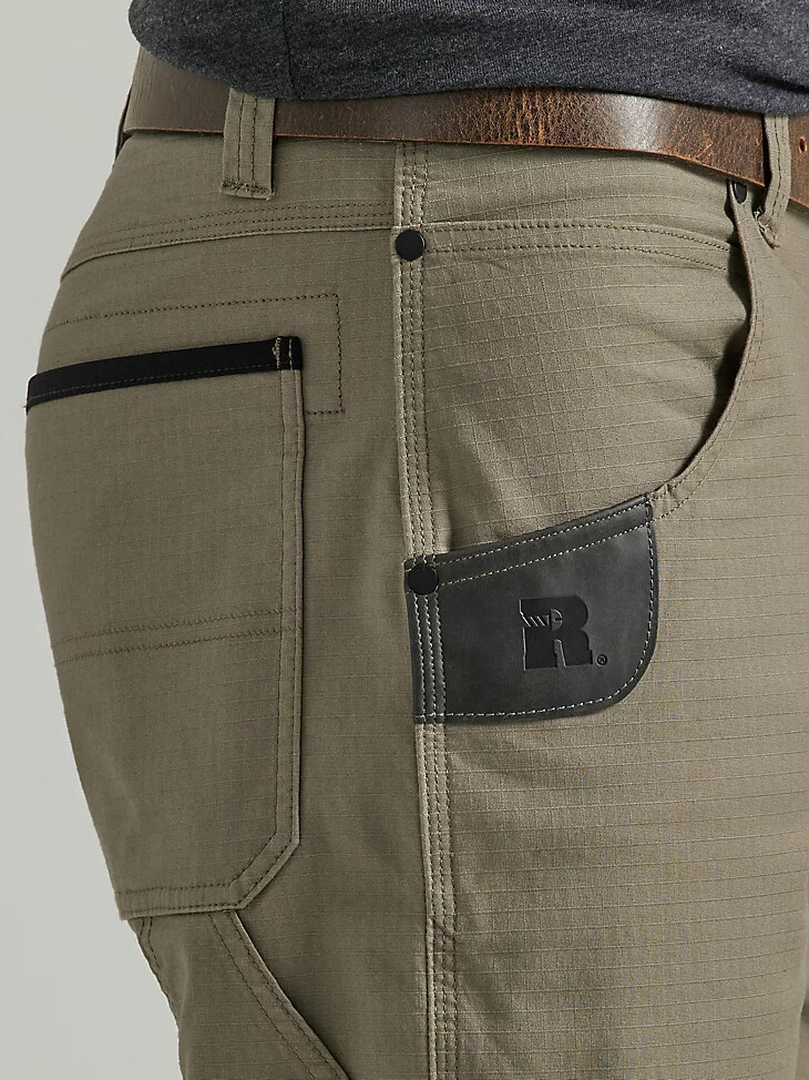 pantalon de charpentier technique wrangler riggs workwear kaki foncé