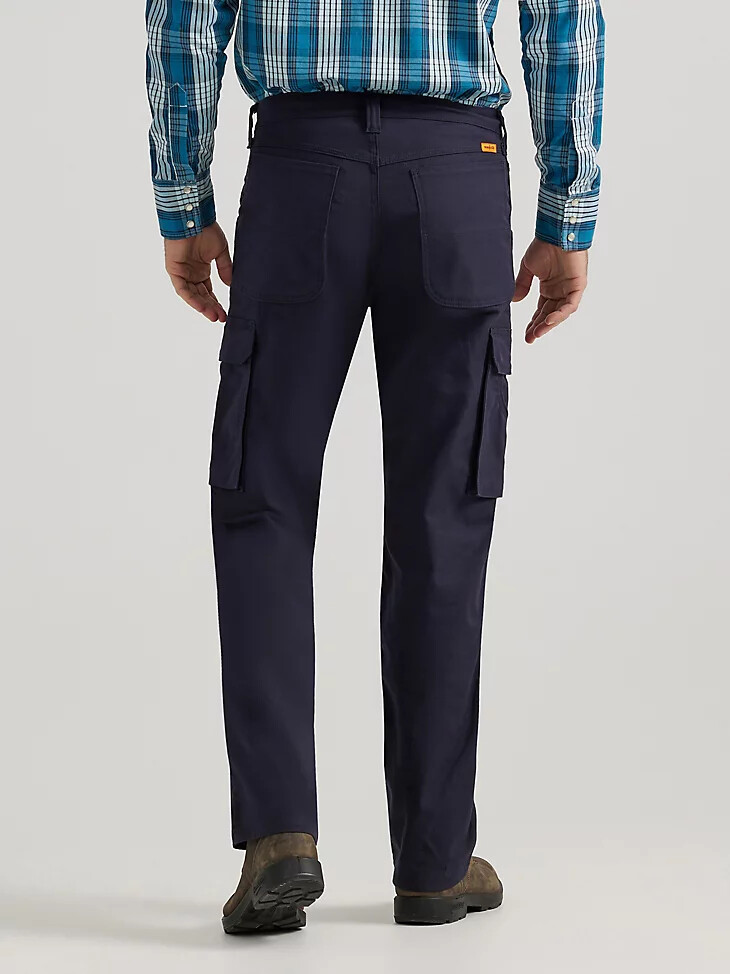 pantalon wrangler fr ranger extensible et résistant aux flammes coupe décontractée bleu marine