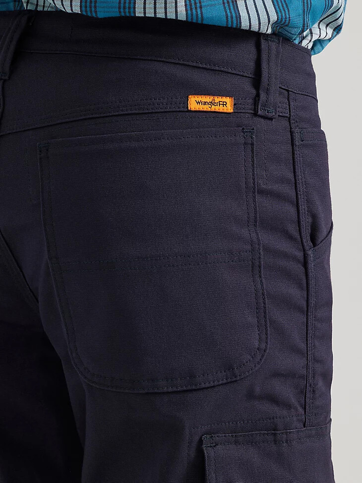 pantalon wrangler fr ranger extensible et résistant aux flammes coupe décontractée bleu marine