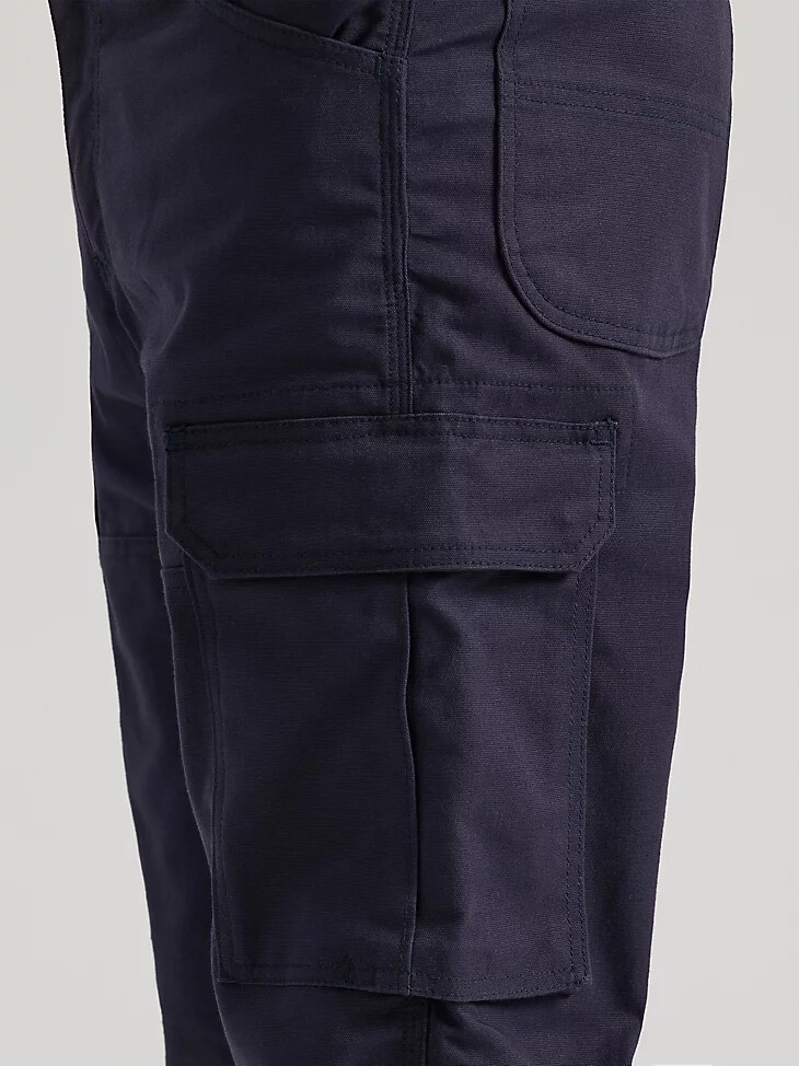 pantalon wrangler fr ranger extensible et résistant aux flammes coupe décontractée bleu marine