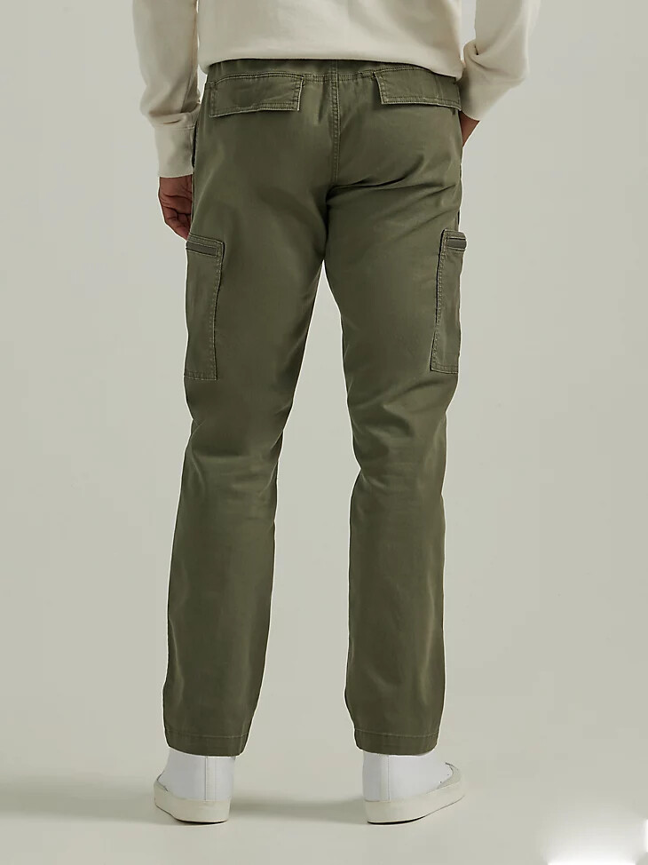 pantalon cargo fuselé damien pour homme couleur olive