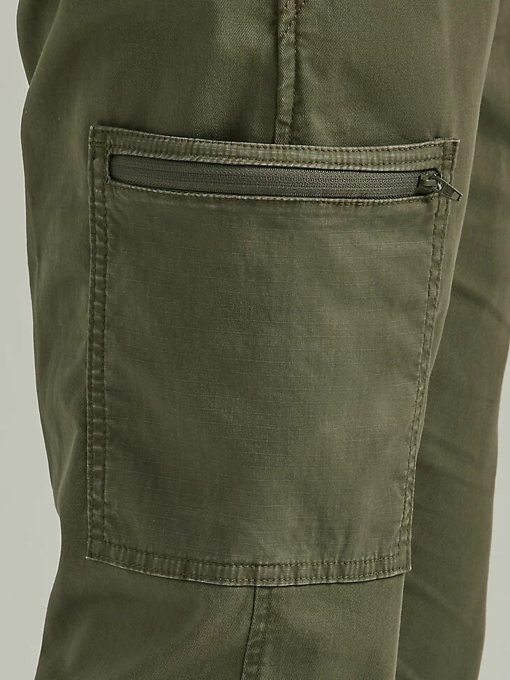 pantalon cargo fuselé damien pour homme couleur olive