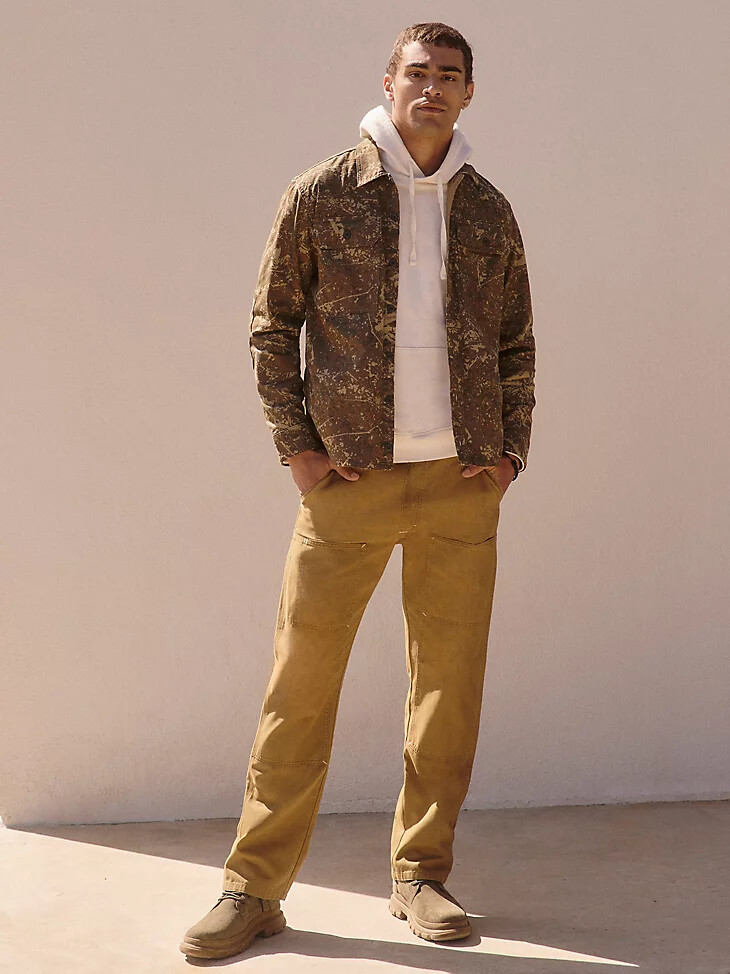 pantalon utilitaire coupe décontractée pour homme couleur or mat