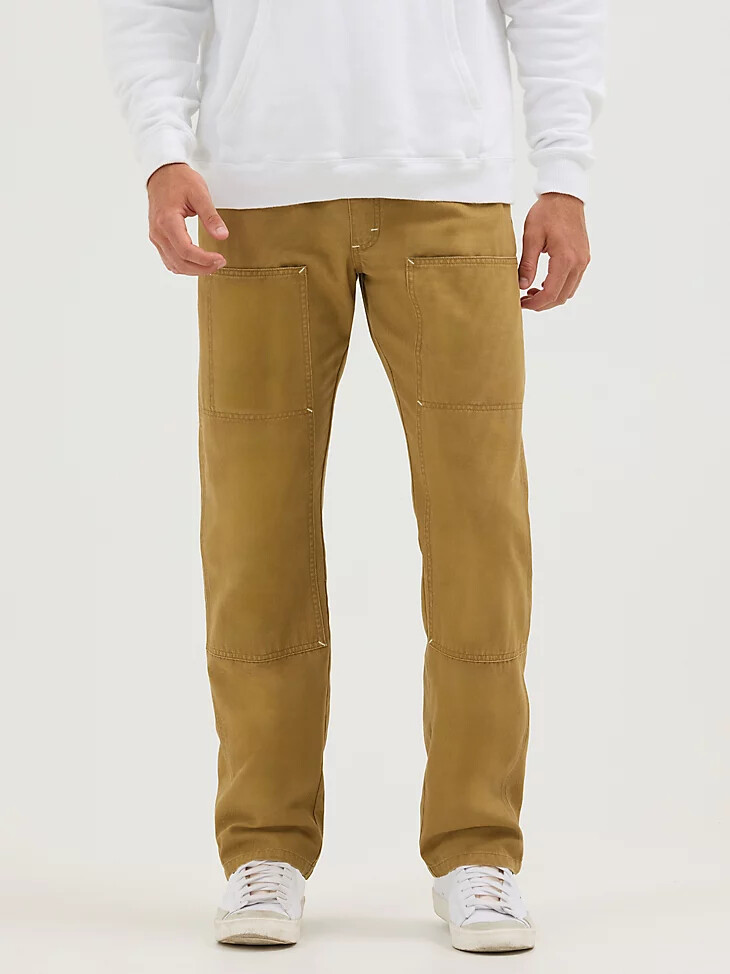 pantalon utilitaire coupe décontractée pour homme couleur or mat