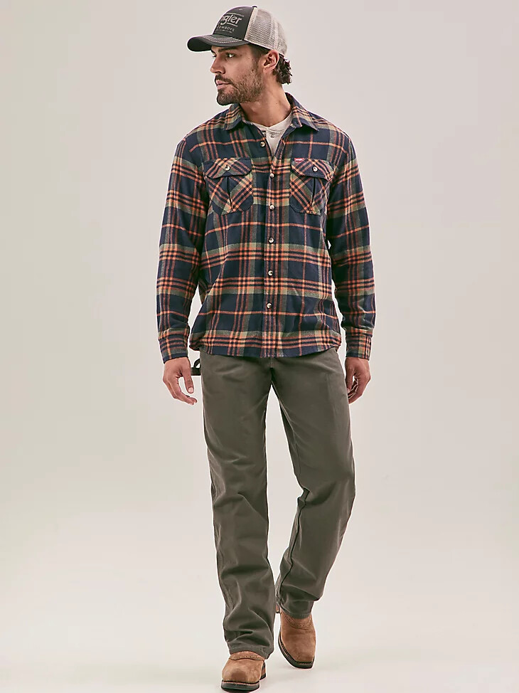 pantalon de charpentier wrangler riggs workwear loden