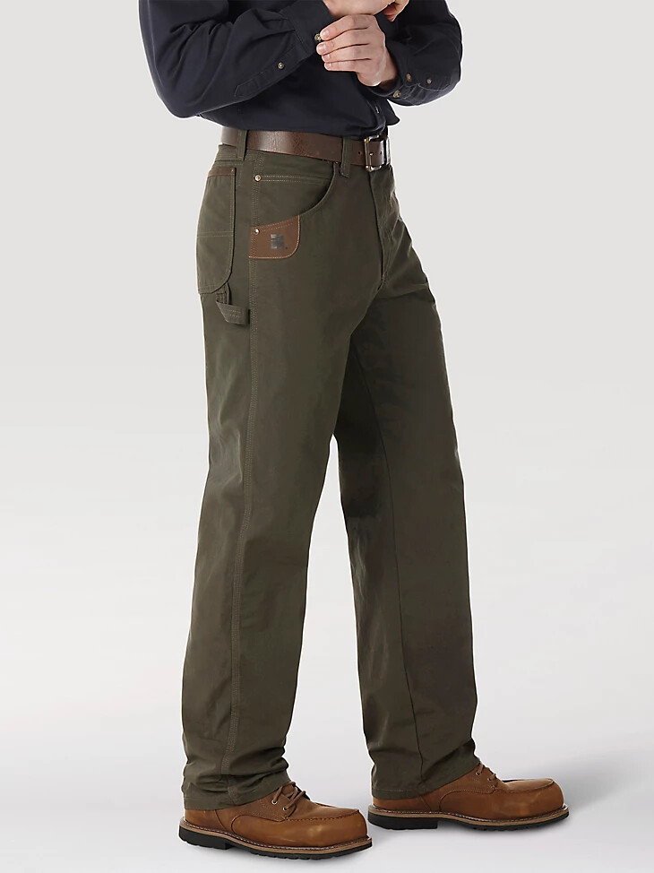 pantalon de charpentier wrangler riggs workwear loden