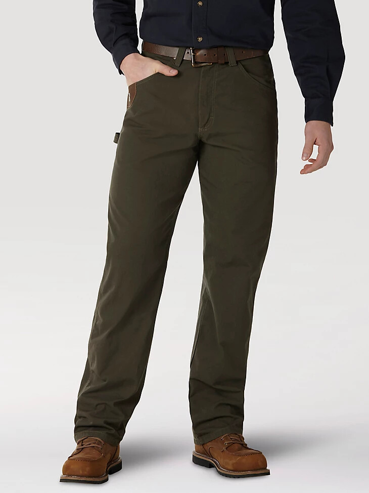 pantalon de charpentier wrangler riggs workwear loden