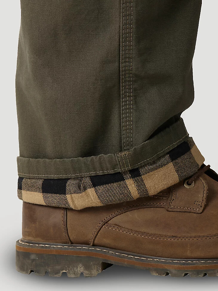 pantalon wrangler riggs workwear ranger doublé en tissu ripstop loden