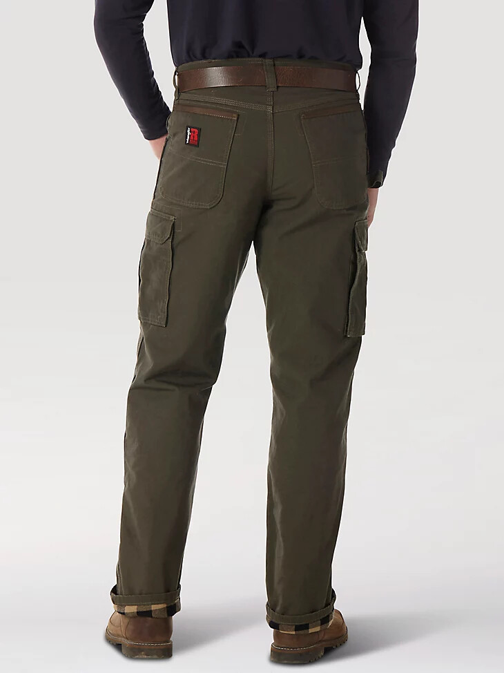 pantalon wrangler riggs workwear ranger doublé en tissu ripstop loden