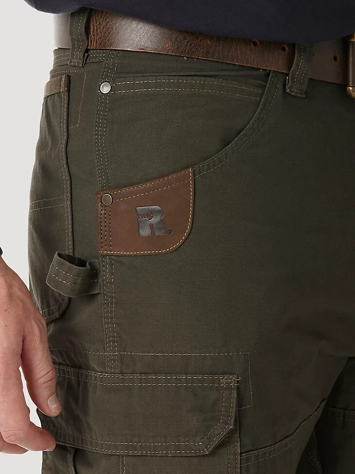 pantalon wrangler riggs workwear ranger doublé en tissu ripstop loden