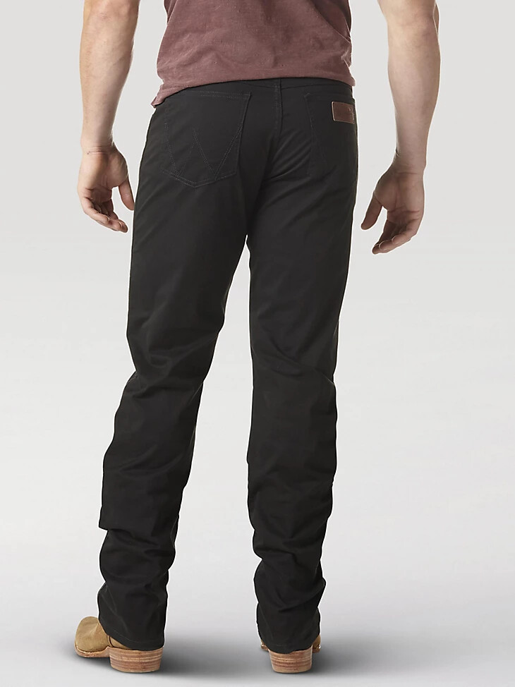pantalon wrangler retro slim fit à jambes droites pour homme noir