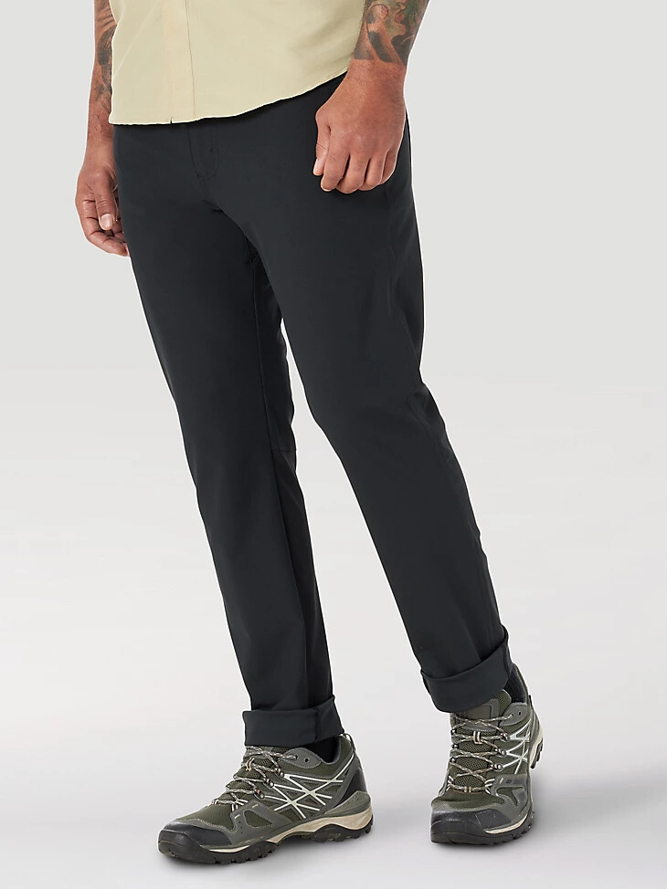 pantalon wrangler atg fwds à cinq poches pour homme noir de jais