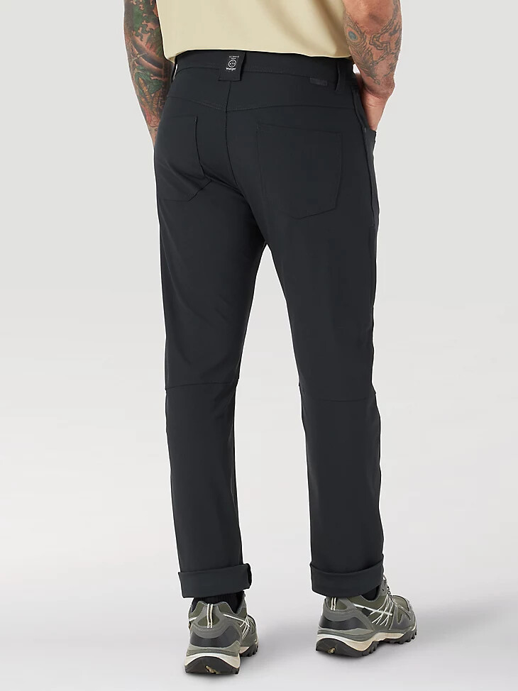 pantalon wrangler atg fwds à cinq poches pour homme noir de jais