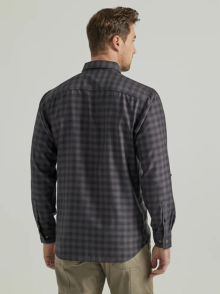 chemise de travail technique grise wrangler riggs workwear