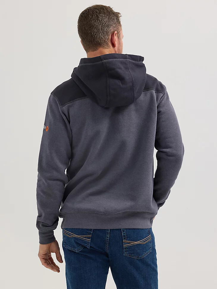 sweat à capuche en maille ignifugée wrangler fr bleu nuits