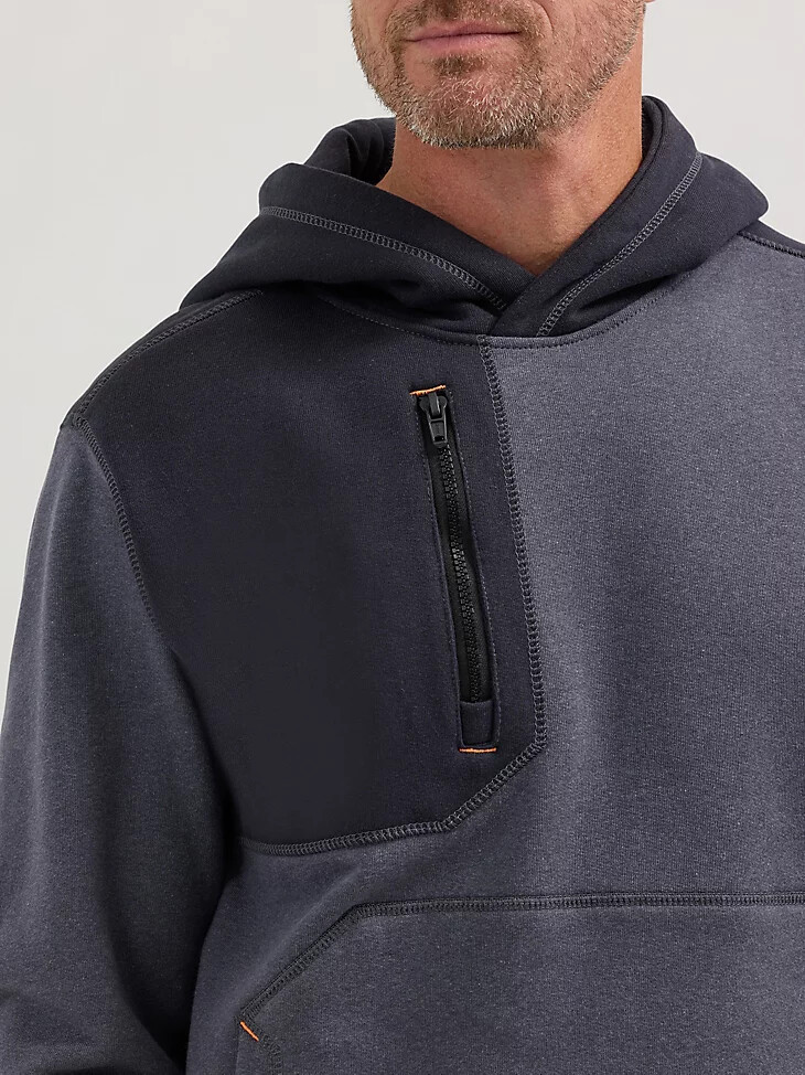 sweat à capuche en maille ignifugée wrangler fr bleu nuits