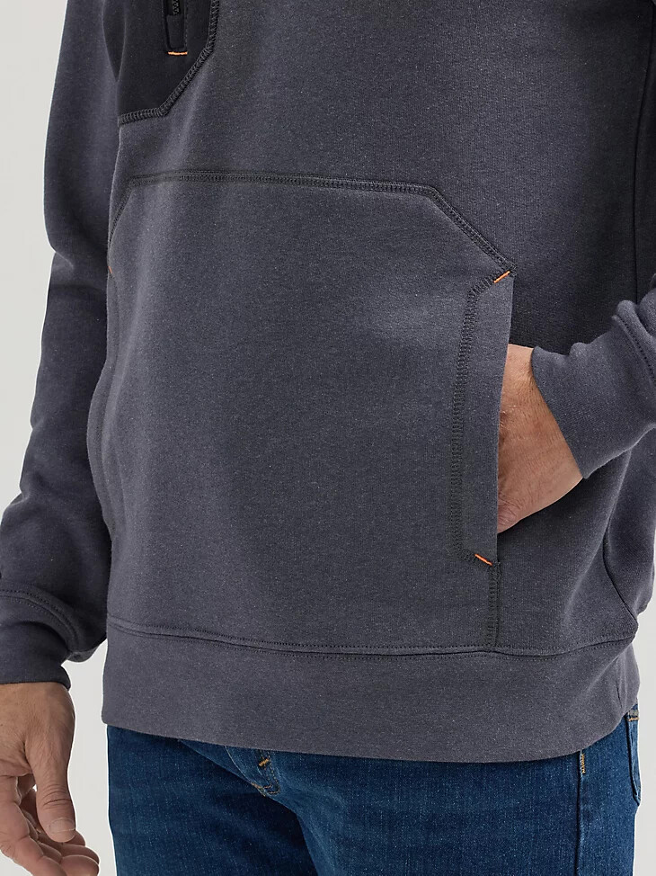 sweat à capuche en maille ignifugée wrangler fr bleu nuits