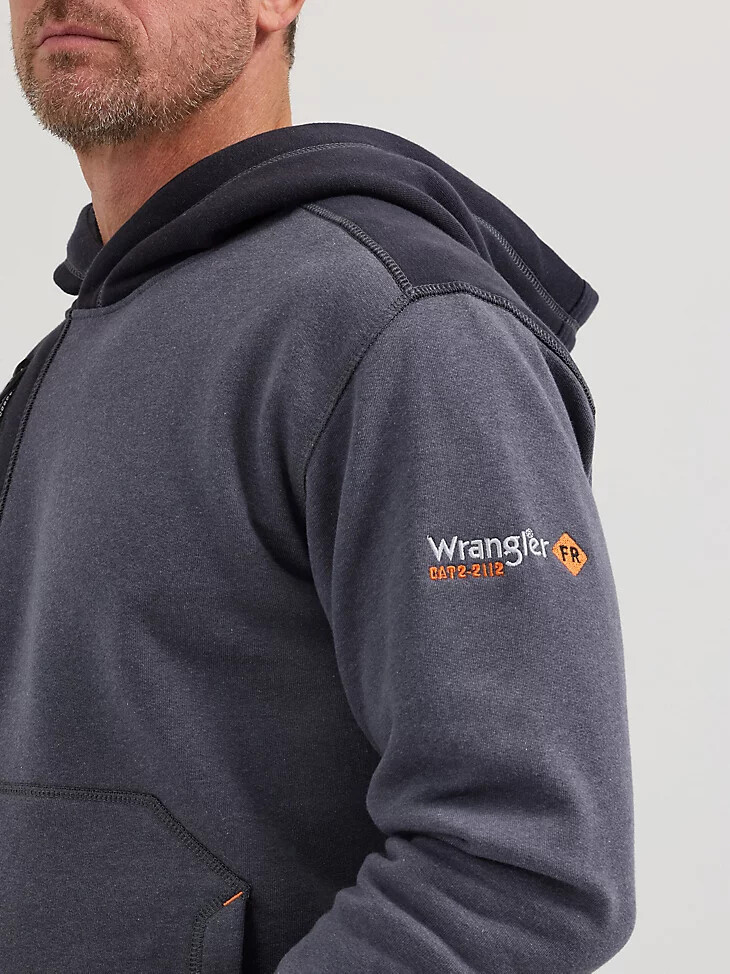 sweat à capuche en maille ignifugée wrangler fr bleu nuits