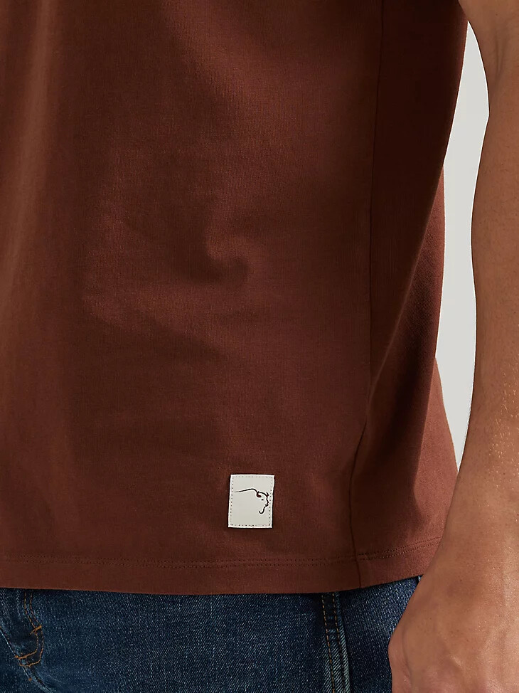 t-shirt wrangler x buffalo trace pour homme coloris oak aged grain marron