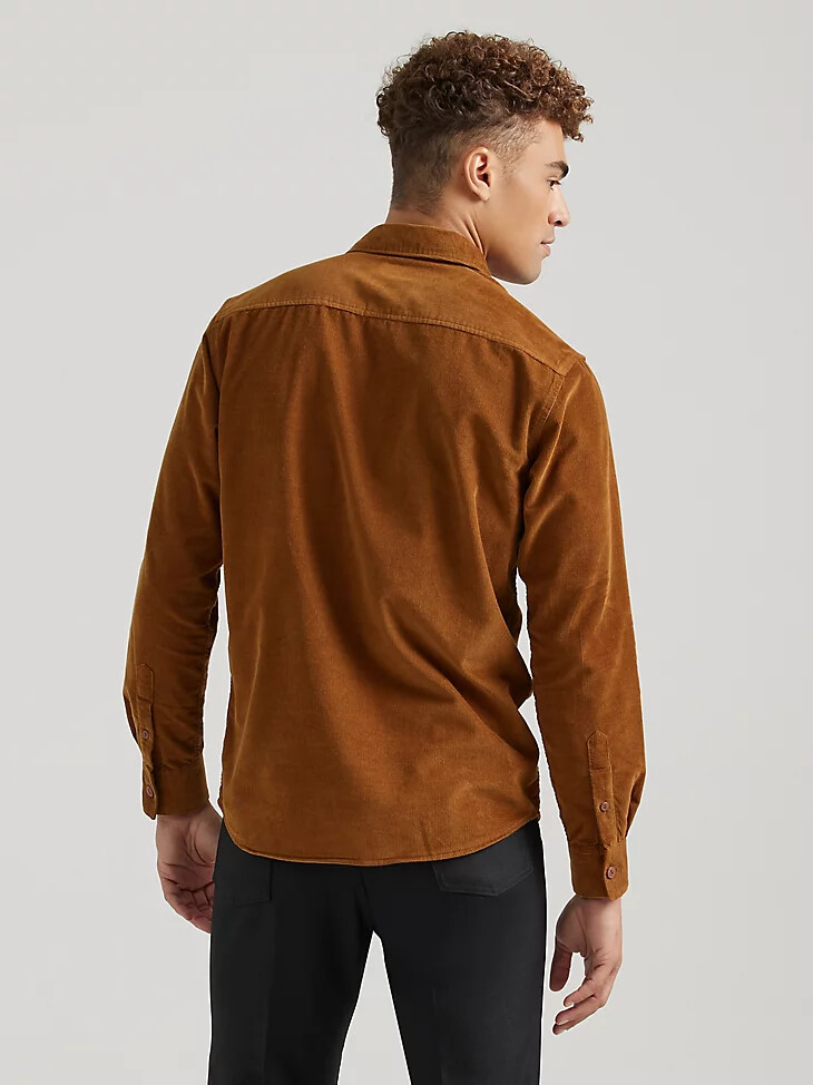 chemise en velours côtelé pour homme wrangler x buffalo trace style rétro