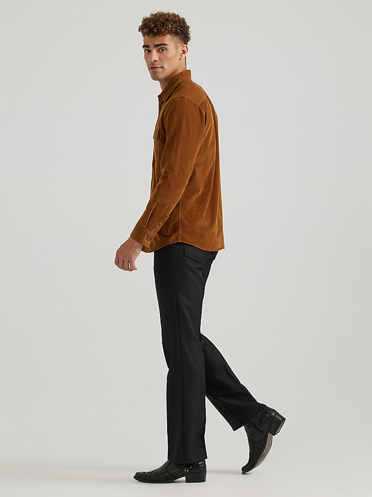 chemise en velours côtelé pour homme wrangler x buffalo trace style rétro
