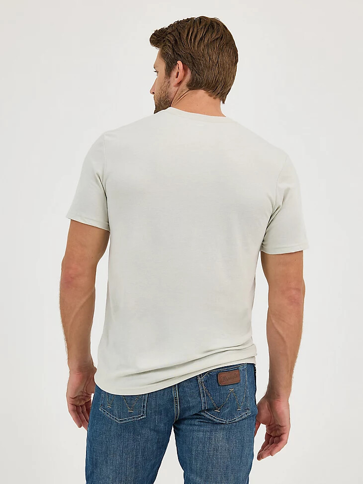 t-shirt homme à motif cheval cabré blanc cassé