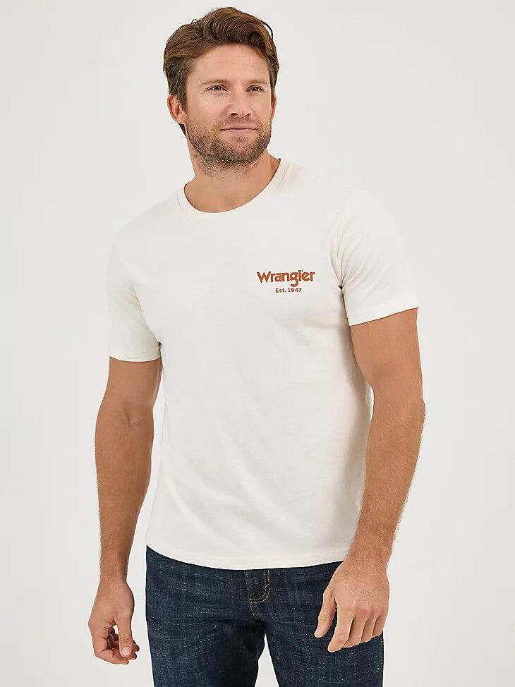 t-shirt graphique wrangler bucking cowboy pour homme