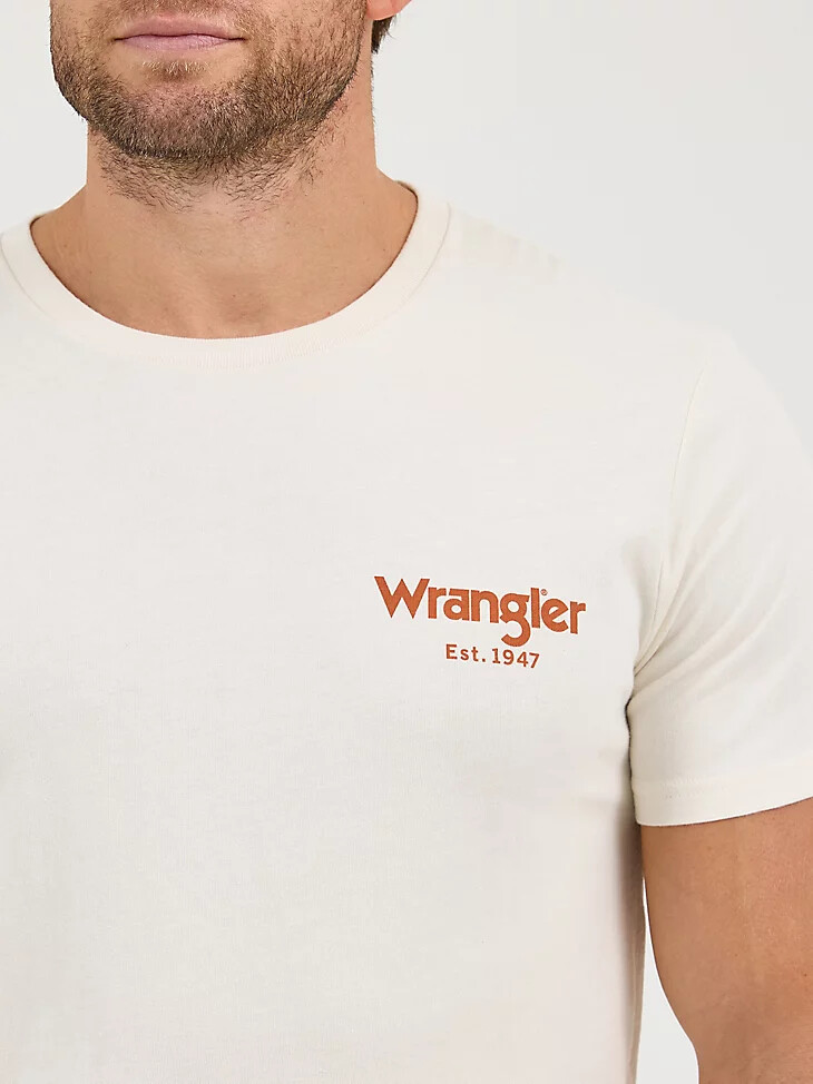 t-shirt graphique wrangler bucking cowboy pour homme