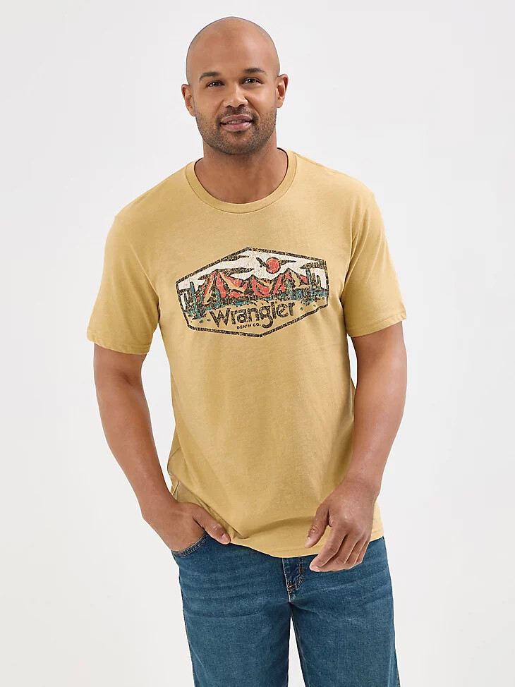 t-shirt graphique pour homme motif désert et antilope