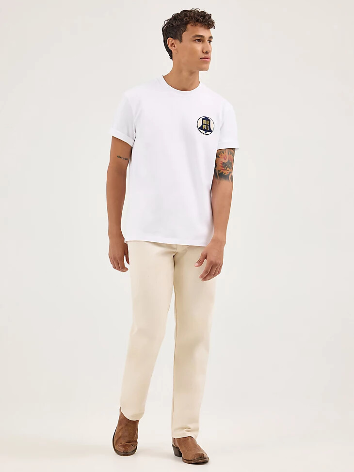 t-shirt blanc blue bell pour homme