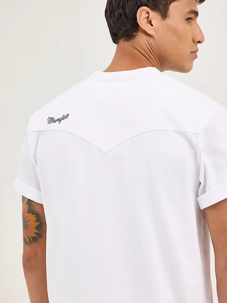 t-shirt blanc blue bell pour homme