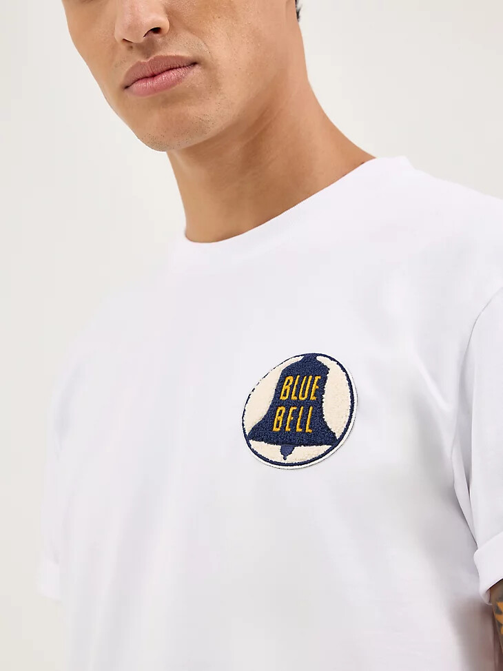 t-shirt blanc blue bell pour homme