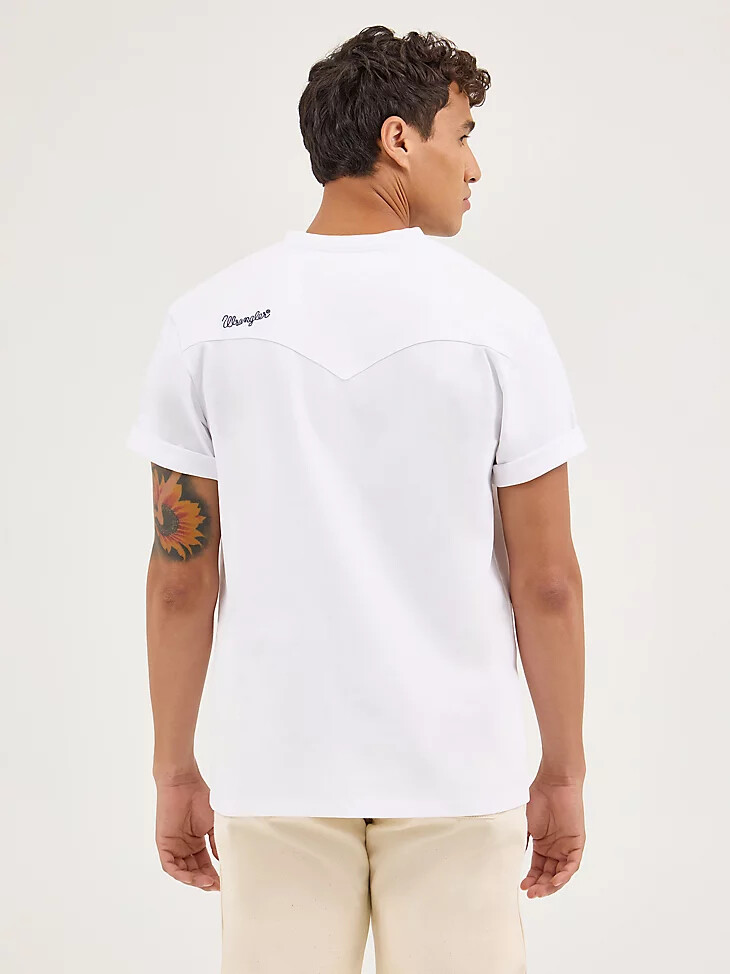 t-shirt blanc blue bell pour homme