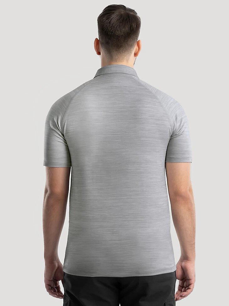 polo de performance pour homme gris mirage