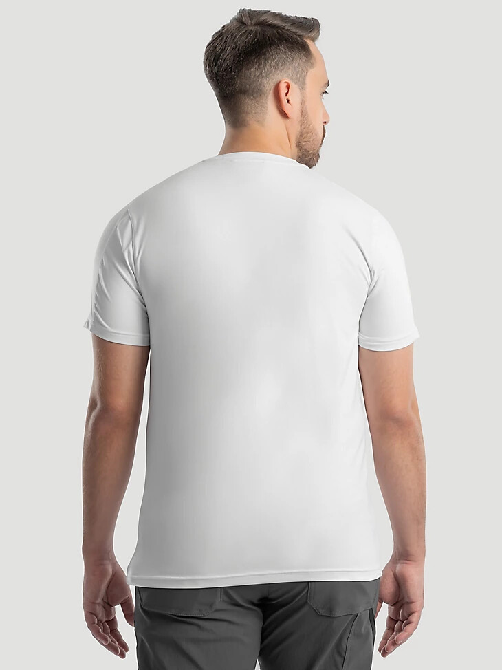t-shirt homme performance à col rond blanc éclatant